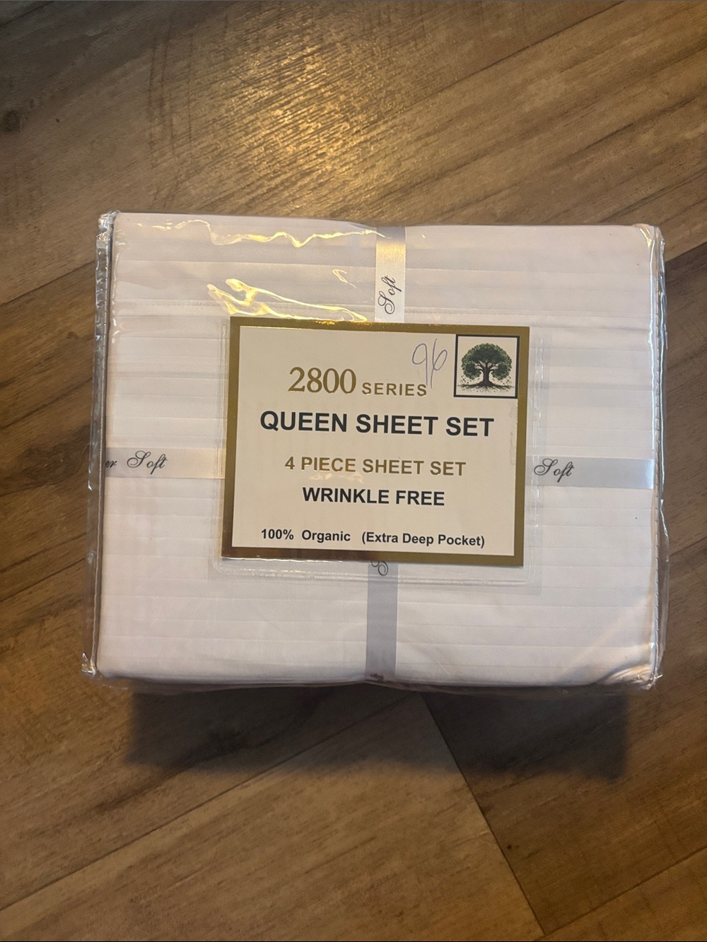 2800 Series Queen Sheet Set - White Wrinkle Free